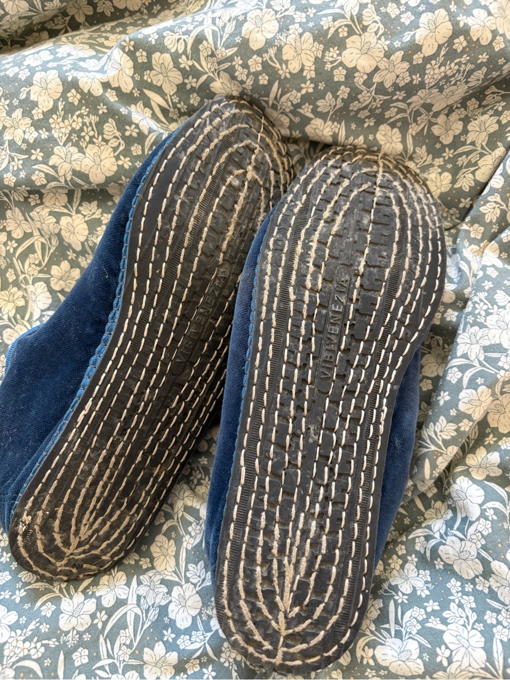 Vibi Venezia Blue Mary Jane Flats - Picture 2 of 3